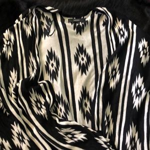 Aztec patterned shrug